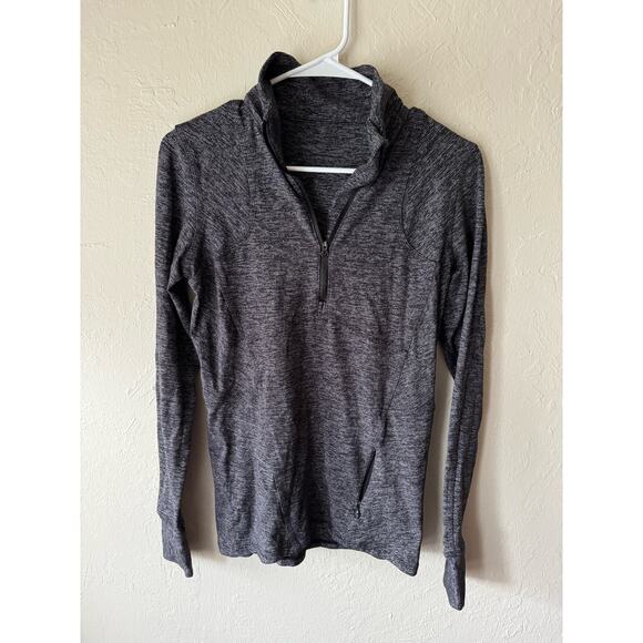 Lululemon Dark Gray Half Zipper Sweatshirt Size 8 - Picture 1 of 6